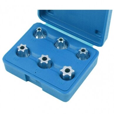 1/2" Dr. Bit socket set (TORX) 6pcs.