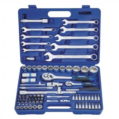 1/4" + 1/2" Dr. Socket wrench set 82pcs.