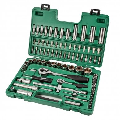 1/4" + 1/2" Dr. Socket set 88pcs