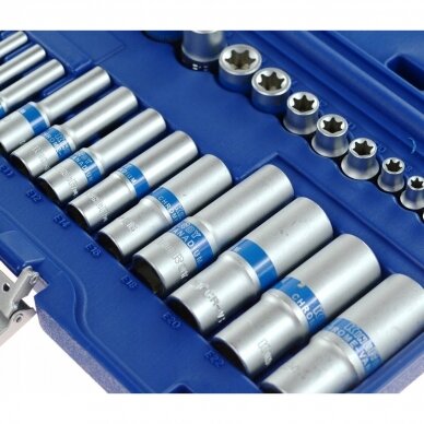 1/4" + 3/8" + 1/2" Dr. E - Socket set 28pcs. 3