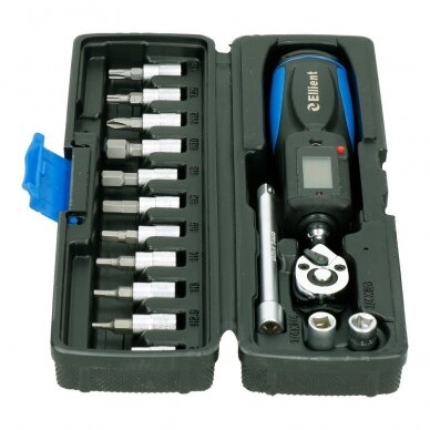 1/4" Dr. Pre-set digital torque wrench 6-30Nm with bit sets 3