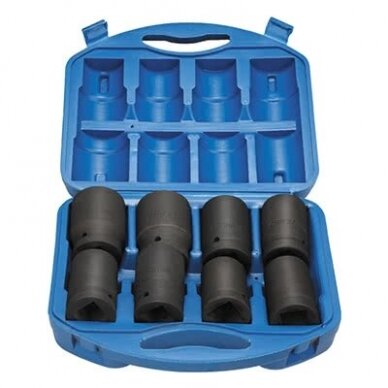 1" Dr. Impact socket set 8pcs (17-33mm)