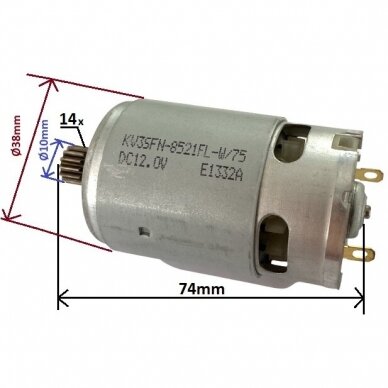 Cordless Driver/Drill AM12DW Motor No.30 Spare part 2