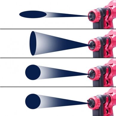 Akumuliatorinis pulverizatorius Ø1.8mm, Ø2.6mm 20V LI-ION 7