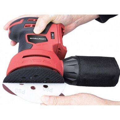 Li-ion Cordless Rotary Sander 125mm 20V 3