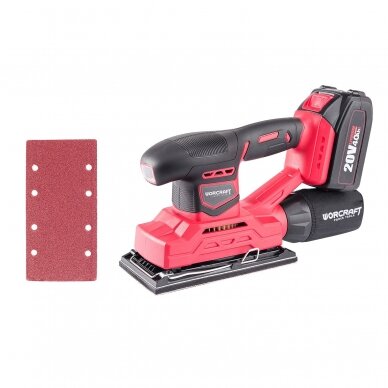 Li-ion Cordless Orbital Sander 94x185mm 20V 12