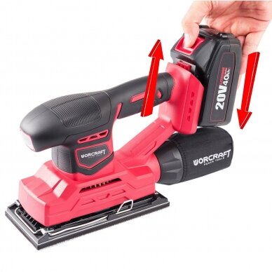 Li-ion Cordless Orbital Sander 94x185mm 20V 13