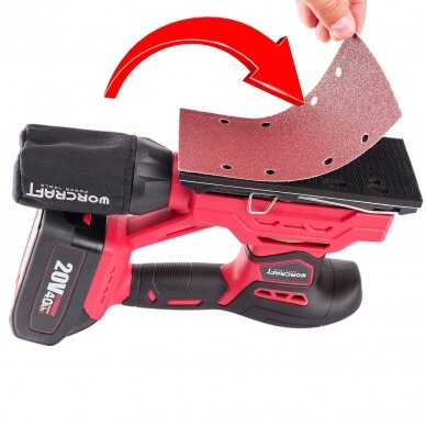 Li-ion Cordless Orbital Sander 94x185mm 20V 15