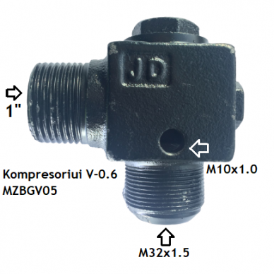 Non-return valve for compressor. Spare part 5