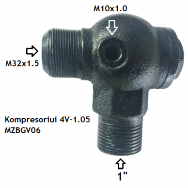 Non-return valve for compressor. Spare part 6