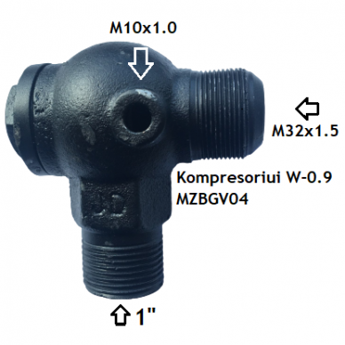 Non-return valve for compressor. Spare part 2