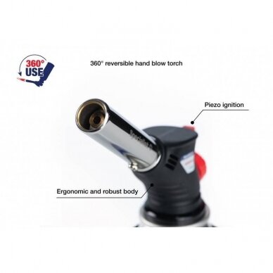 Gas blow torch Specialist+ piezo 360° with Butan gas 227g 3