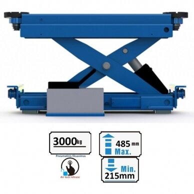 The second lifting trolley (pneumatic) 3t