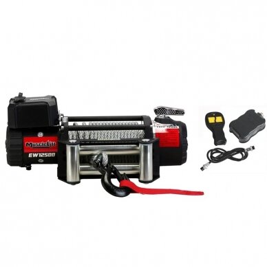 Electric winch (Muscle Lift) 12V 12500Lbs/5665kg, with radio remote control