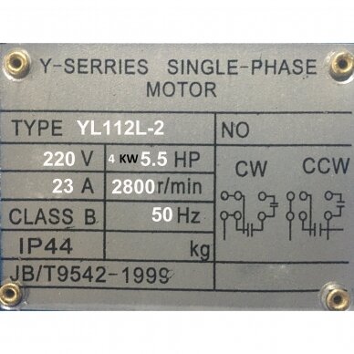 Motor for compressor. Spare part 8