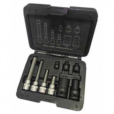 Brake caliper socket and bit socket set 9pcs