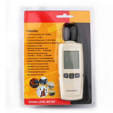 Noise level meter 30-130dBA 4