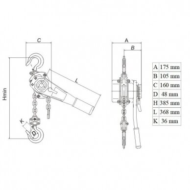 Double lever block 2t 3