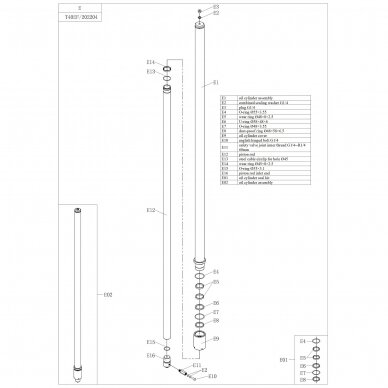 Seal set (10pcs) for 4.0t PL4.0-EF. Spare part 2