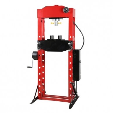 Hydraulic shop press with gauge 30t (foot pump)