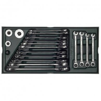 Roller cabinet with tool set trays, 300pcs. 9