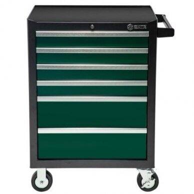 Roller cabinet ST95126 with tool set trays, 249pcs (5 trays) 2