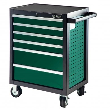 Roller cabinet ST95126 with tool set trays, 249pcs (5 trays) 3