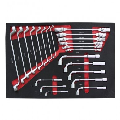 Roller cabinet with tool set trays, 181pcs. 3