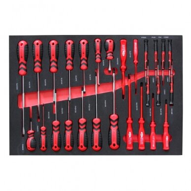 Roller cabinet with tool set trays, 181pcs. 6