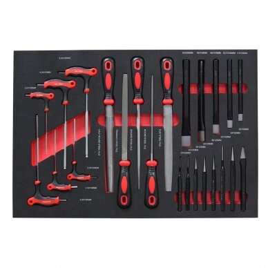 Roller cabinet with tool set trays, 181pcs. 7