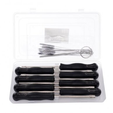 Keys for adjusting carburetors 8 pcs + brushes 5