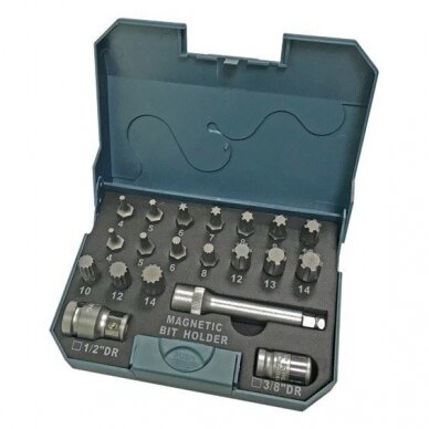 Power bit set 20pcs SPLINE, RIBE