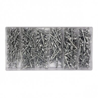 Aluminium blind rivets 2.4-4.8mm 400pcs.