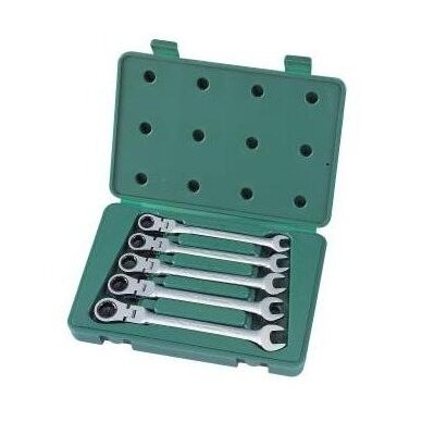 Flex head gear wrench set 5pcs. (10-14)