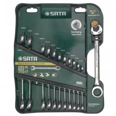 Combination gear wrenches set 12pcs. (8-19)