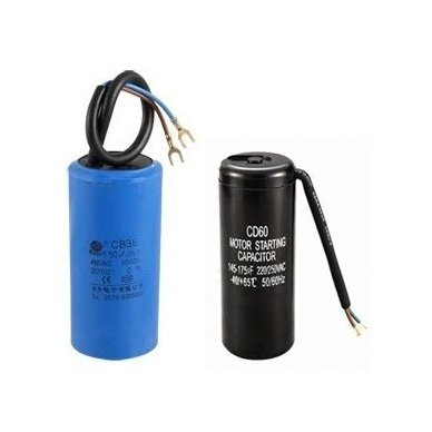 Capacitor set (2pcs) for compressor V-0.6/8 220V