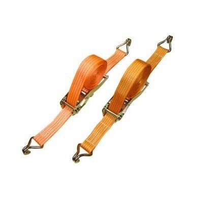 Ratchet tie down 5m, 2pcs.