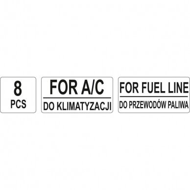 Fuel/AC disconnect tool set 8pcs 4