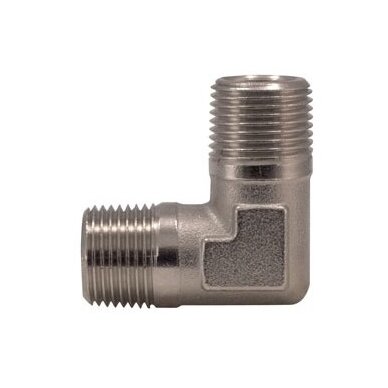 L-type connector M. External thread 1/2" x 1/2"