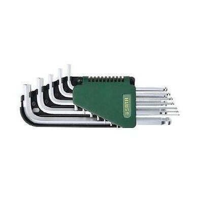 L-type hex key long ball point set 9pcs. (1.5-10)