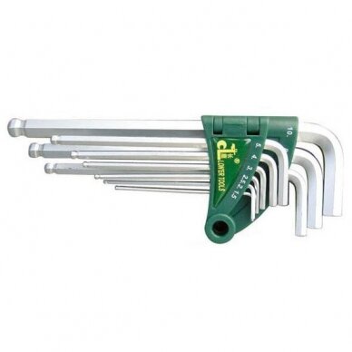 L-type hex key ball point set 9pcs.