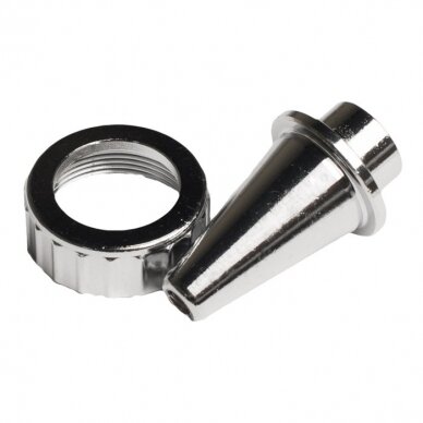 Metal sandblaster nozzle and clamping ring