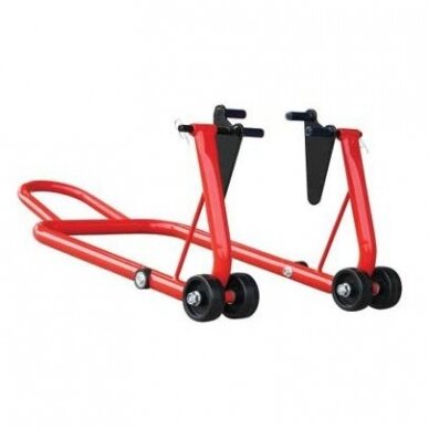 Motorcycle support stand for front wheel