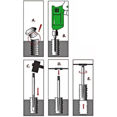 Screw extractor set and HSS drill bits 11pcs. 4