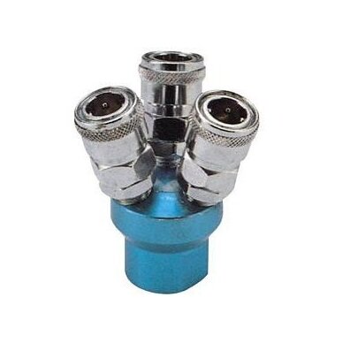 Air quick coupler 3-way 1/2"