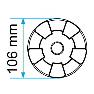 Padas guminis domkratui 106 mm 3