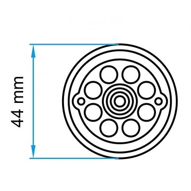 Padas guminis domkratui 44mm 2