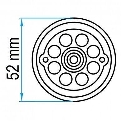 Padas guminis domkratui 52mm 2