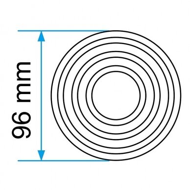 Rubber jack pad 96mm 2