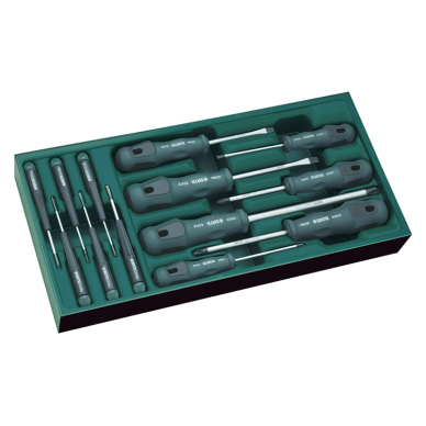 Tray. Screwdriver set 13pcs.